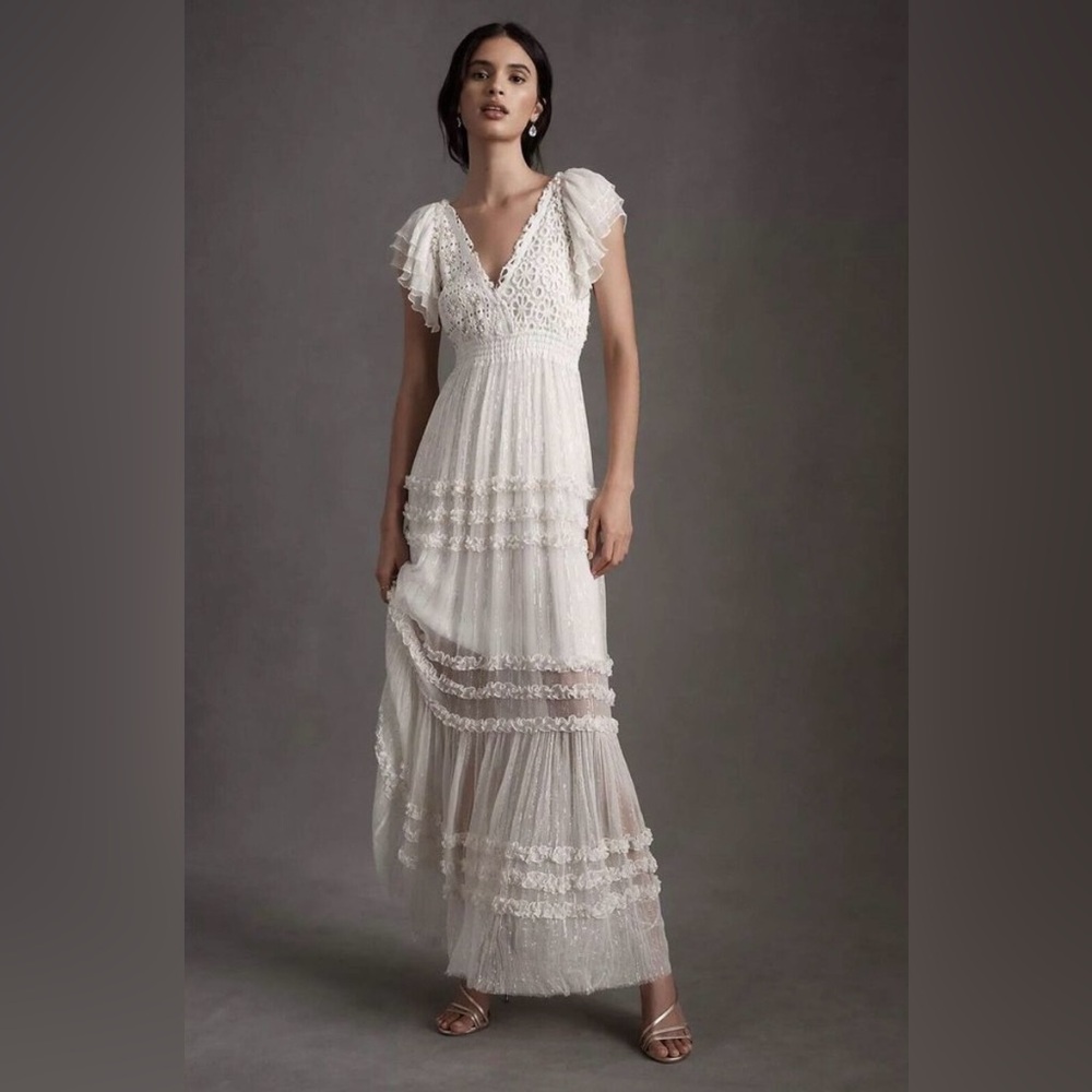 Free People White Lace Maxi Dress